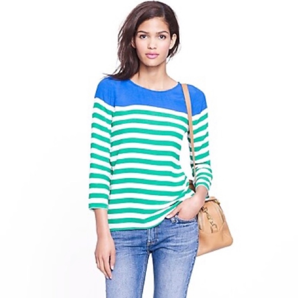 J Crew Tabitha Blouse In Color-Block - image 6